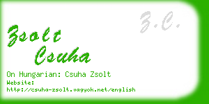 zsolt csuha business card